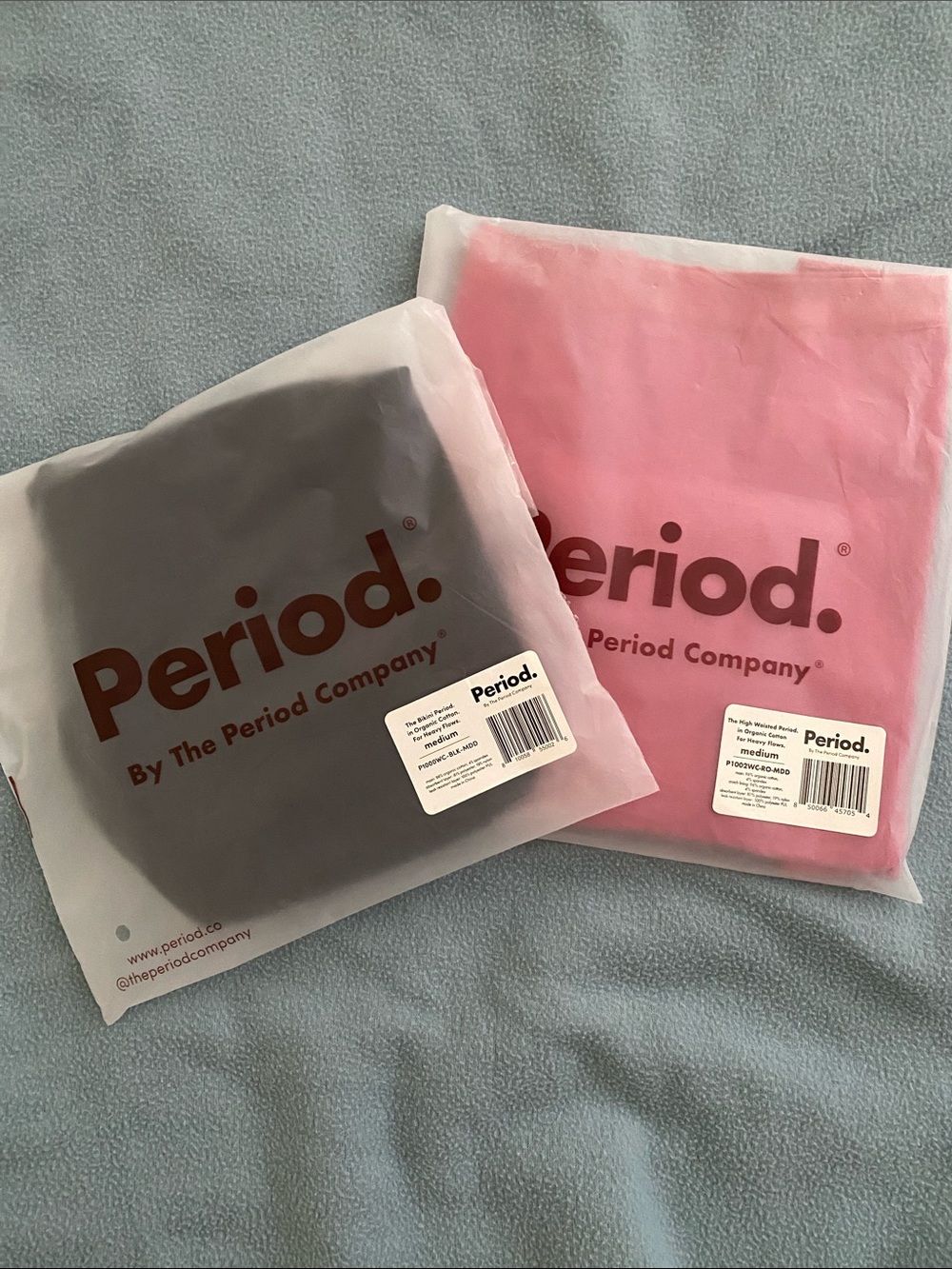 2 NEW Period. Menstrual underwear reusable period panties size M organic cotton